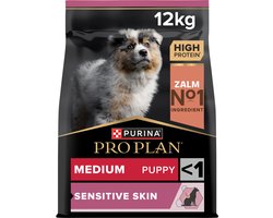 PURINA® PRO PLAN® Sensitive Skin Medium Puppy - Hondenvoer - Zalm - 12 kg