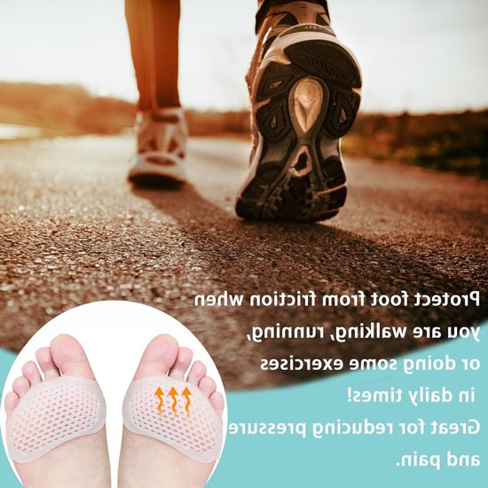 Set van 10 Metatarsale Kussens - Gel Kussens voor Voetcomfort en Ondersteuning voor Mannen en Vrouwen — afbeelding 4