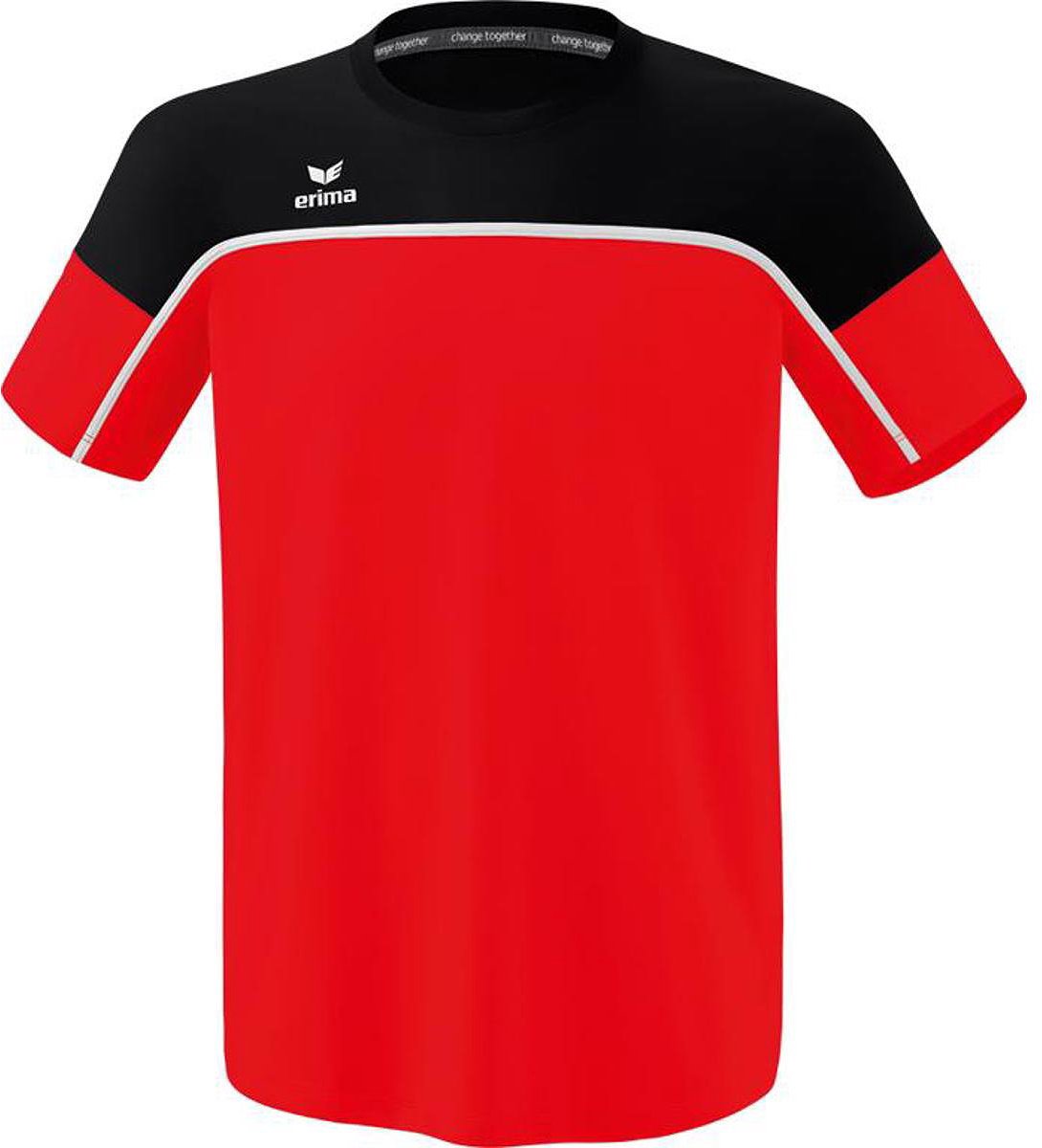 Erima Change T-Shirt Heren - Rood / Zwart / Wit | Maat: XL