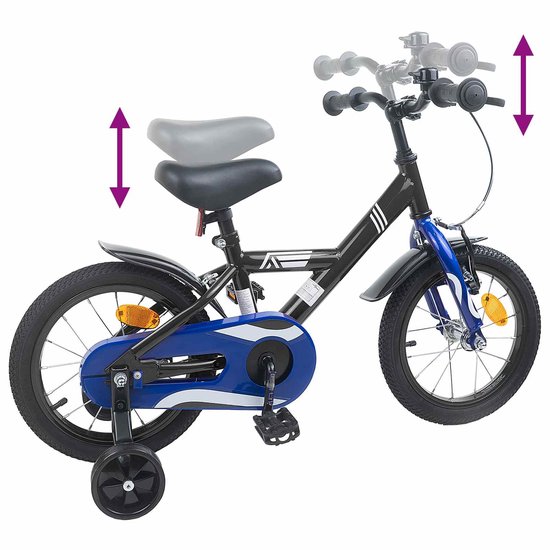 vidaXL - Kinderfiets - 12 - Inch - voor - 2-4 - jaar - oud - Zwart van VidaXL — afbeelding 5