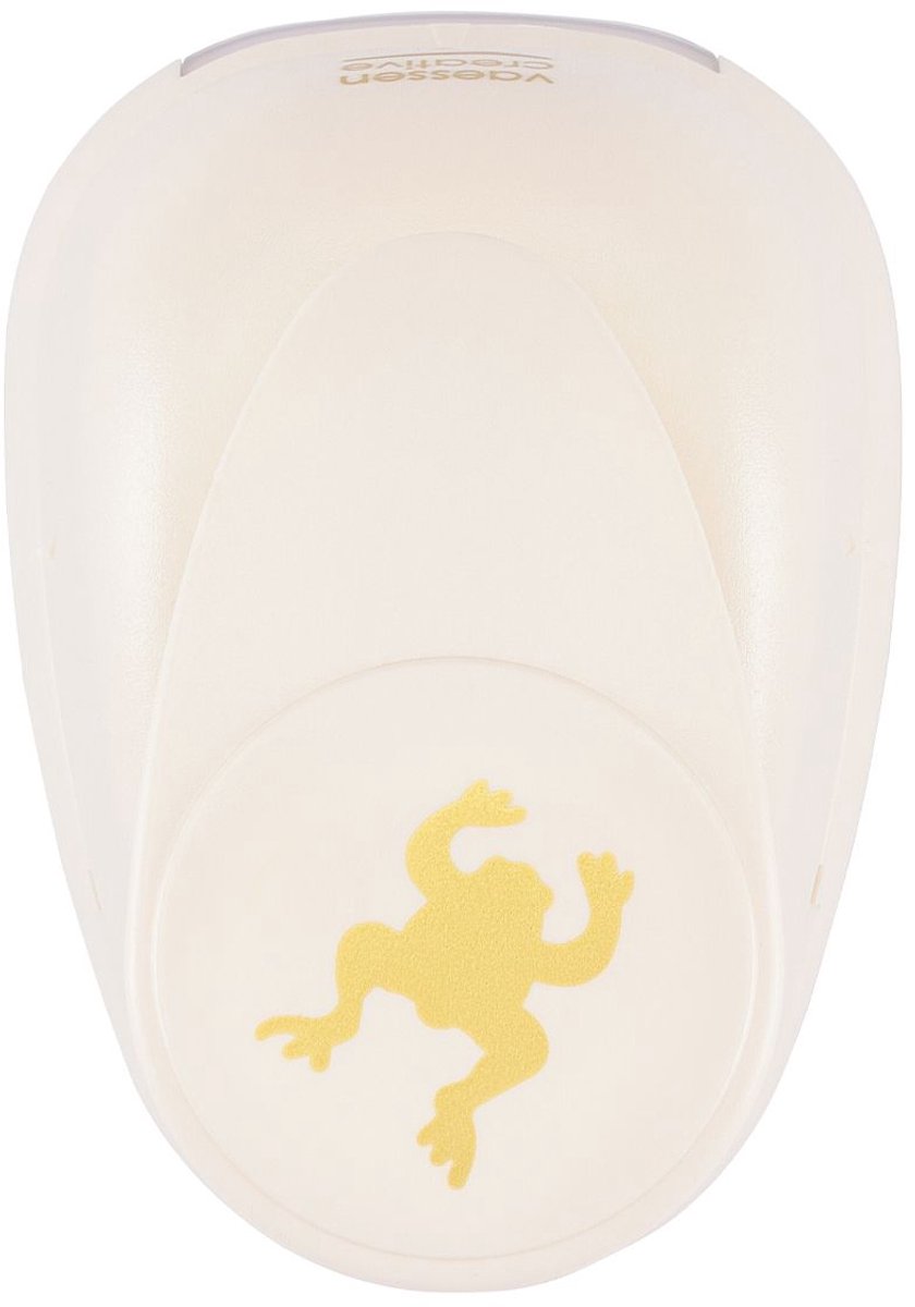 Vaessen Creative Pons - Figuurpons - Kikker - 3,3 x 3,8 cm