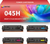 Cartouche de toner INKFIND 045H multipack de 4 pièces (Zwart+ cyan + magenta + jaune) compatible avec Canon 045 Cartouche de toner Canon 045H (Zwart+ cyan + magenta + jaune) - pack de 4 BK/ C / M / Y
