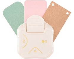 Vaessen Creative Pons - 3 in 1 Hoekpons - 5 - 10 - Ø4 mm - Ivoor