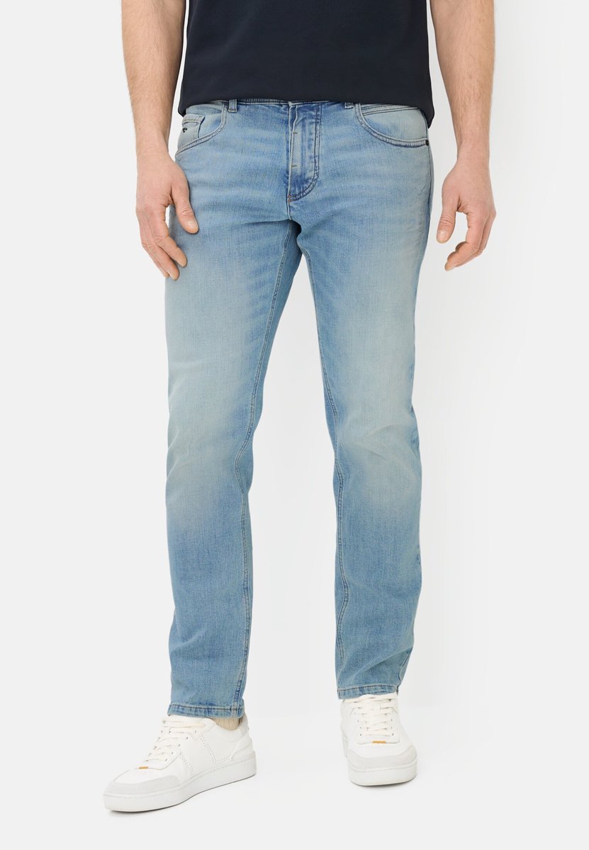camel active fleXXXactive® denim 5-Zak Regular Fit Broek - Maat menswear-36/38 - Lichtblauw