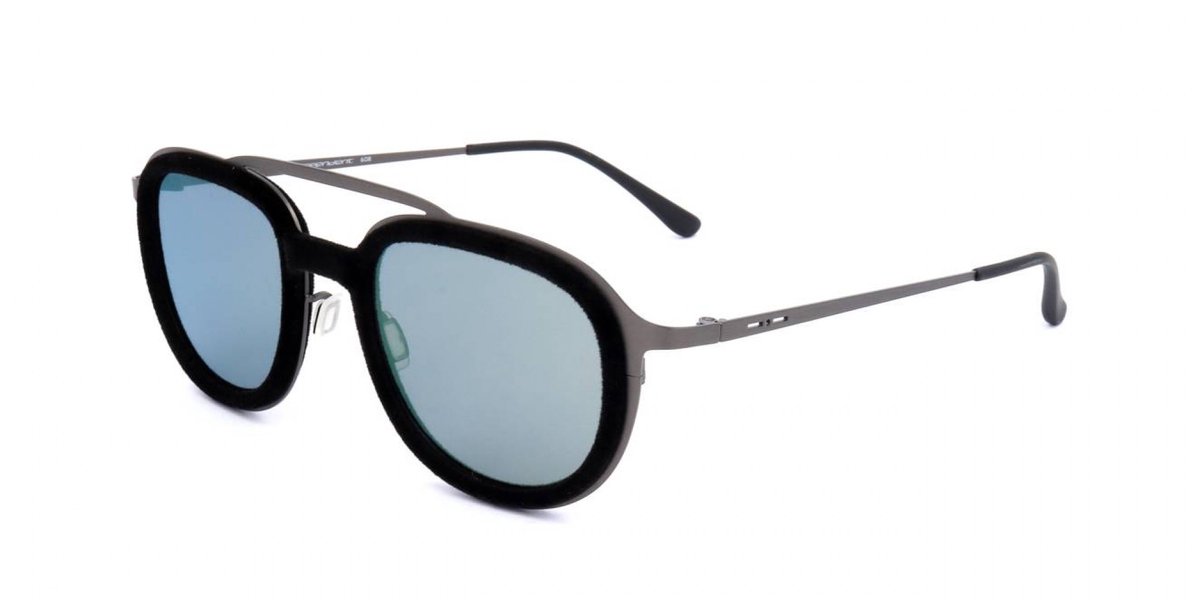 Italia Independent I I 0251 THIN CIRCLE Gun metal 50/20/145 UNISEX Zonnebrillen