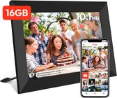 Digitale fotolijst met WiFi en Frameo App - 10.1 inch HD+ IPS Display - Fotokader met Touchscreen - 16GB - Zwart - Frameo digitale fotolijst - digitale fotokader - digitaal fotolijstje