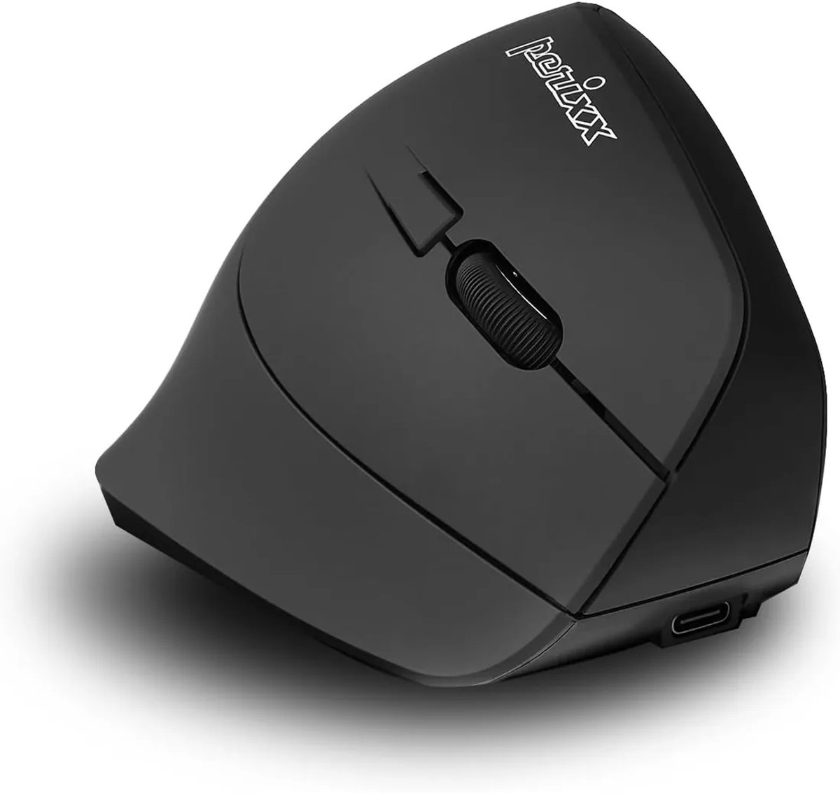 Perixx Perimice-715 II R NL Ergonomische Verticale Muis – Draadloos – Oplaadbaar – Rechtshandig