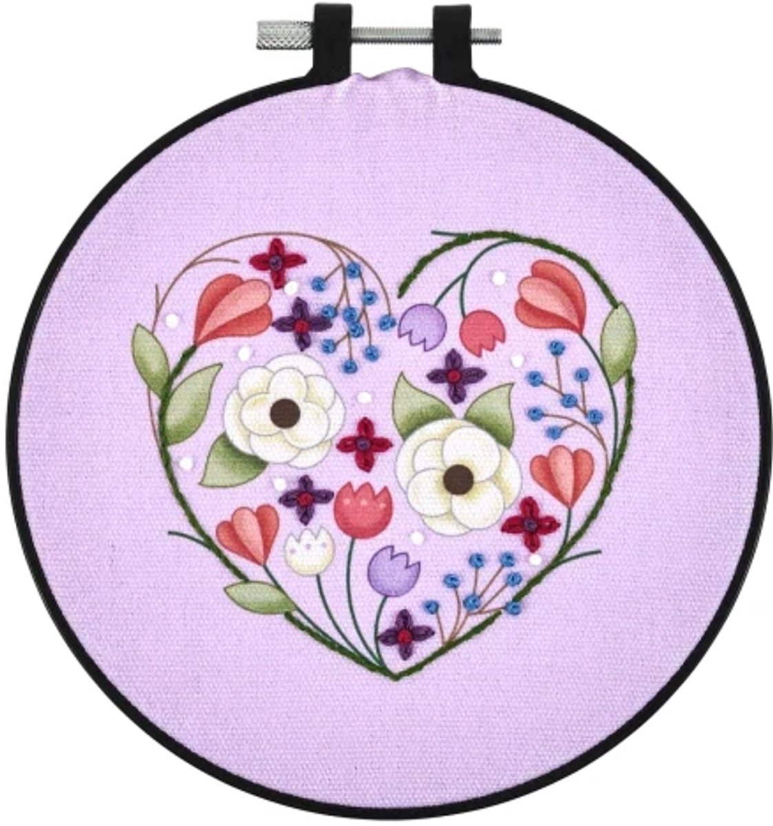 Plaid Bucilla - borduurpakket - Peaceful Floral - 49226E