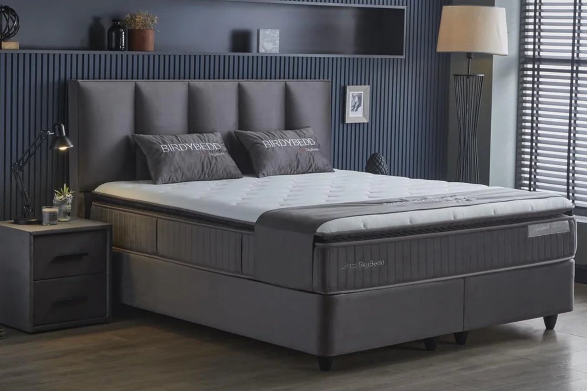 BSS Bedding BIRDYBEDD - Boxspring - Matras H3 - 160x200 - Skybedd