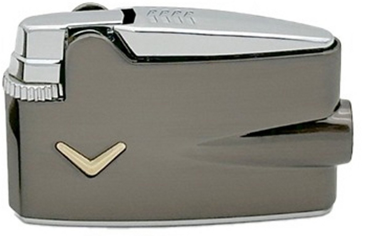 Ronson Mini Premier Aansteker Gunmetal – Varaflame – Vuursteen