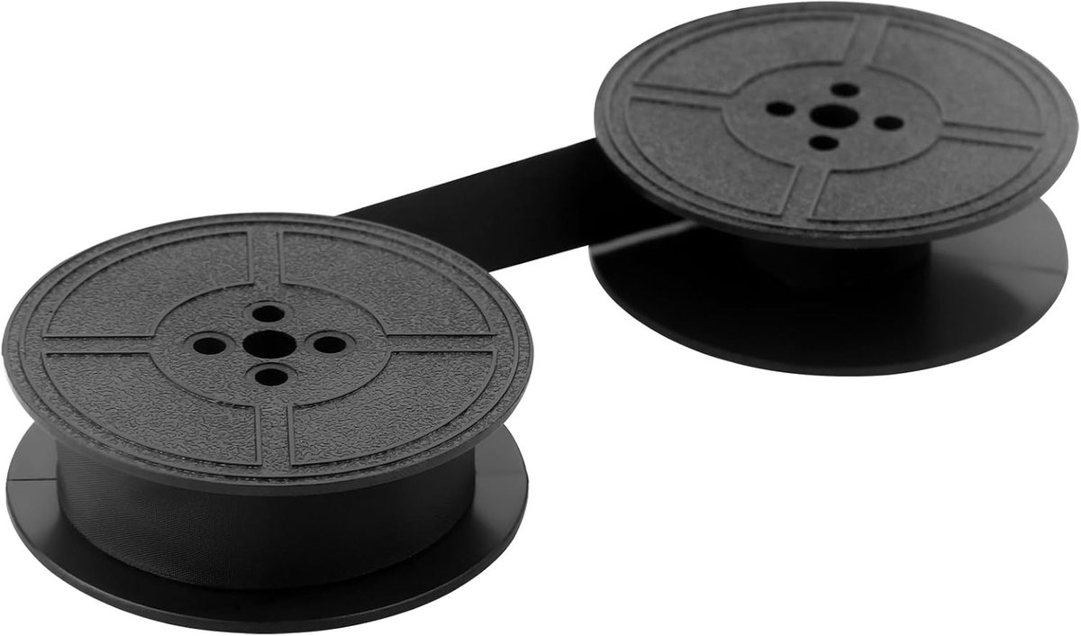 Retro Brits typelint – Universeel lint – Geschikt voor de meeste typemachines – Nostalgische uitstraling – Geschikt voor keukens, restaurants, banken, taxi's, kassasystemen, POS-machines, printers en andere toepassingen (Zwart)