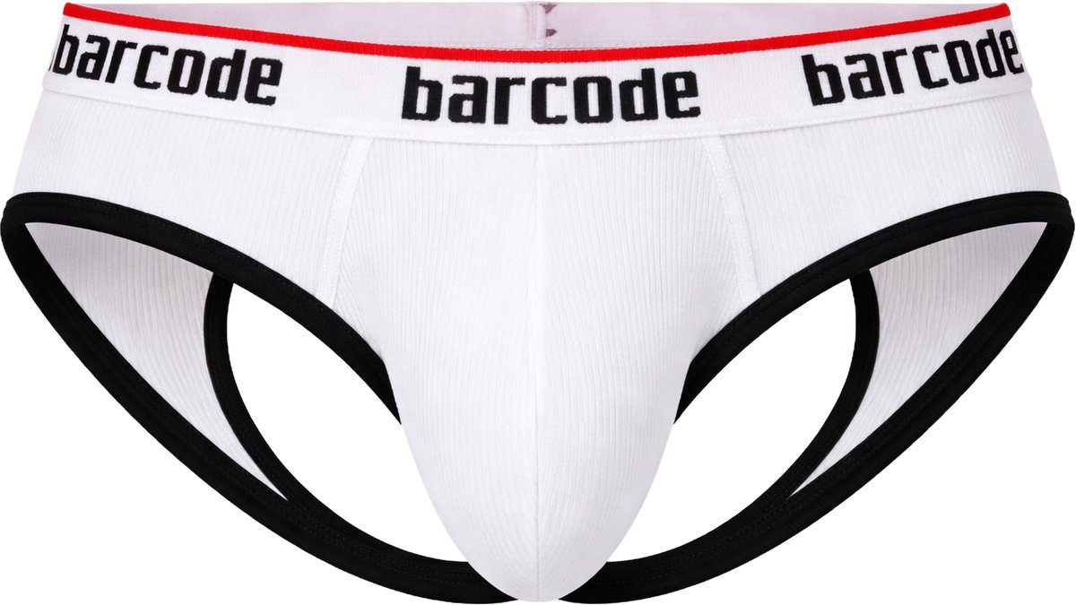 Barcode Berlin Maxime Backless Brief White - MAAT L - Erotisch Heren Ondergoed - Slip voor Man - Sexy mannen Slip