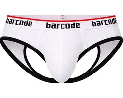 Barcode Berlin Maxime Backless Brief White - MAAT L - Erotisch Heren Ondergoed - Slip voor Man - Sexy mannen Slip