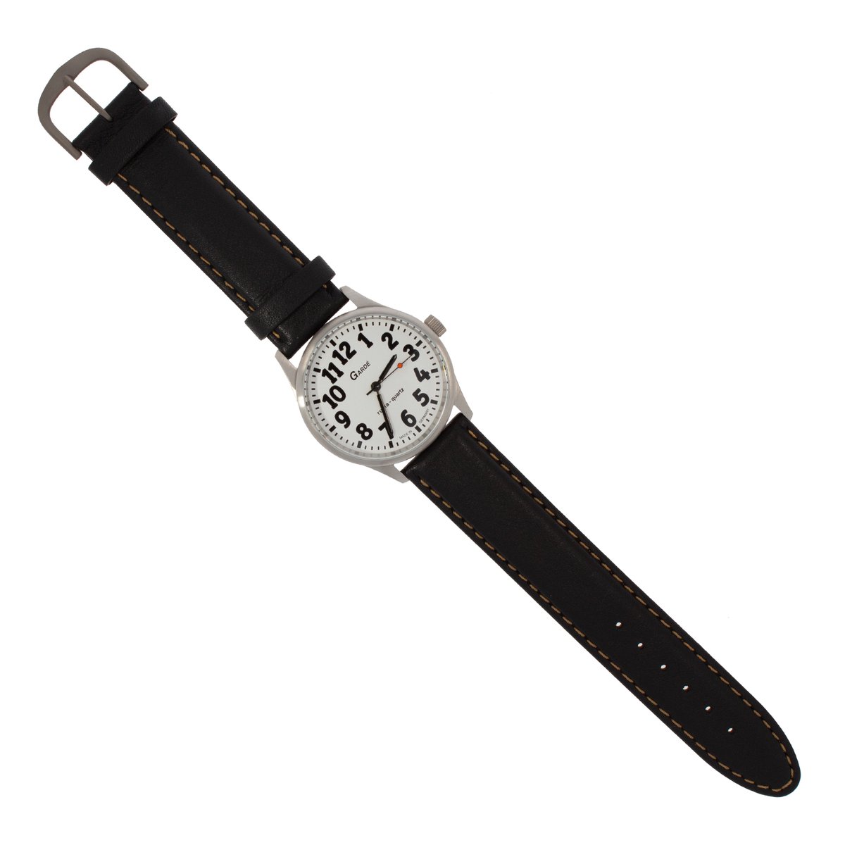 Uhren Manufaktur Ruhla - Speciaal horloge - Extra grote cijfers - Hoog contrast - Voor mensen met een visuele handicap