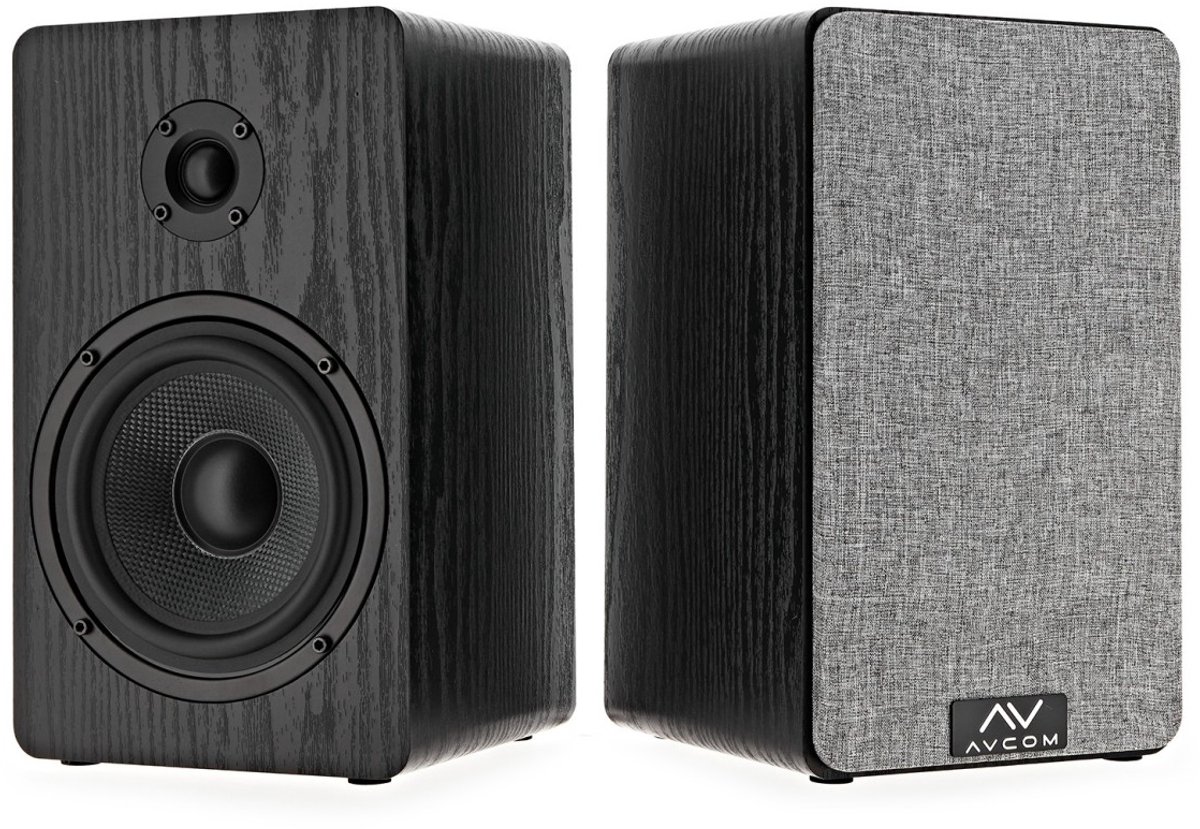 AVCOM 5 boekenplankluidspeakerpaar, zwart