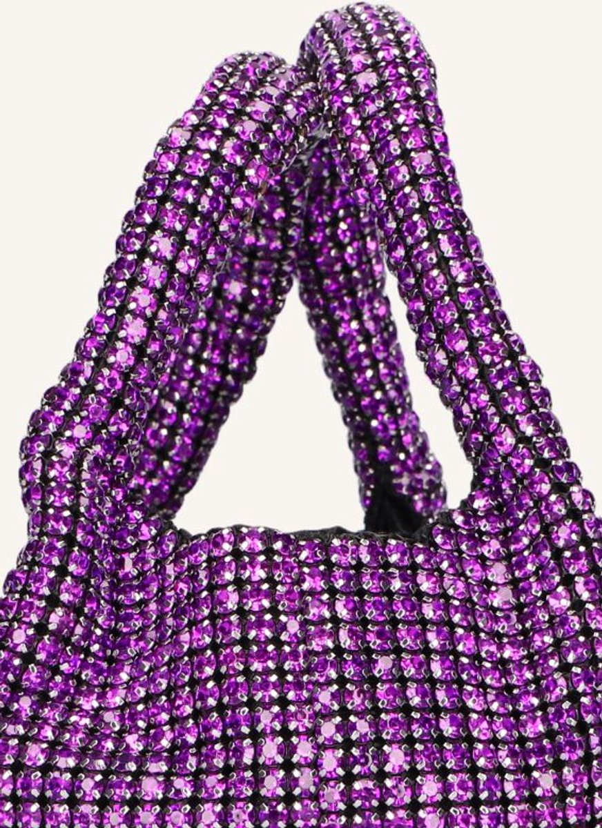 Hvisk Merry Rhinestones Handtassen Dames - Paars - Maat ONESIZE