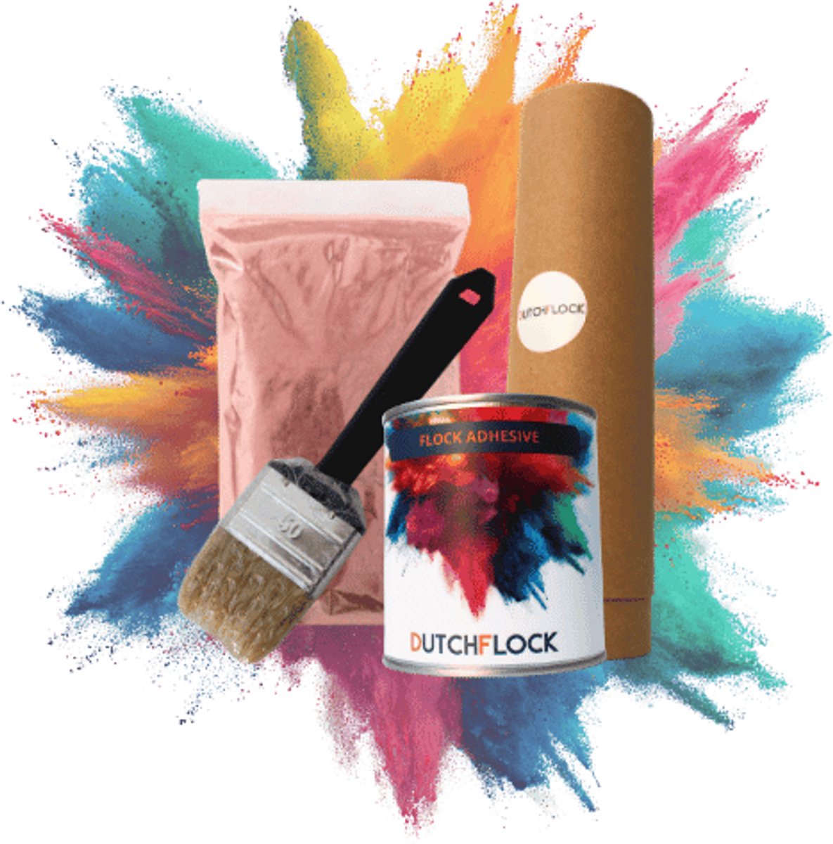 Flocking vezels Bordeaux 500 gram | Flock poeder - Dashboard flocking - Modelbouw - SFX
