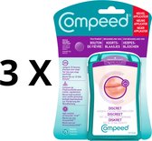 COMPEED Patch tegen koortsblaasjes tripack 3 x 15 stuks - discreet en helend