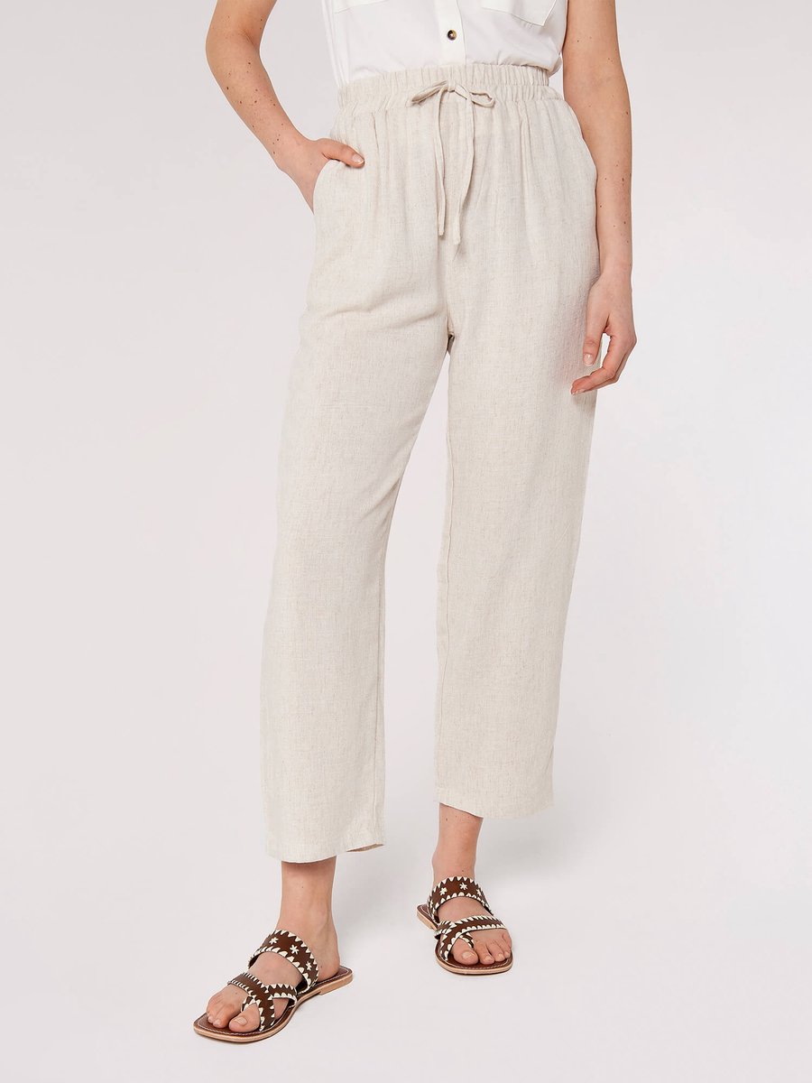 Korte broek van linnenmix
