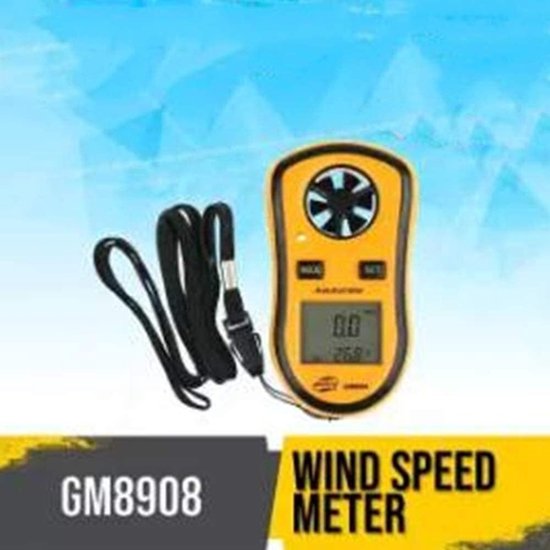 Anemometer Windmeter - Windmeter Windkracht - Windmeten Buiten - Nauwkeurige Meting - 0-30m/s - Grijs — afbeelding 4