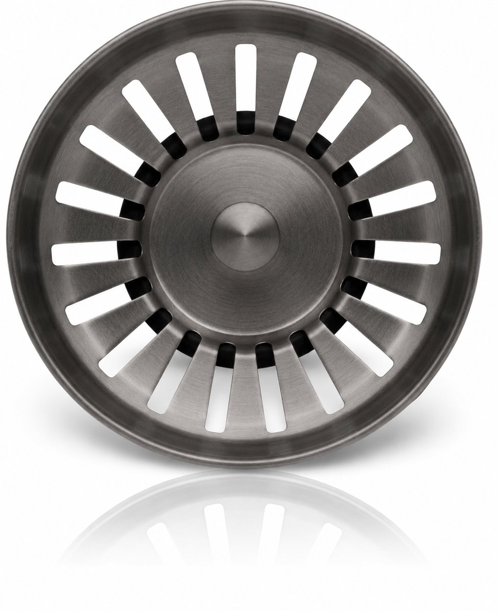 Waterval Premium Brushed Korfplug RVS - Inclusief 3 Pinnen - Gunmetal Grey - 83mm
