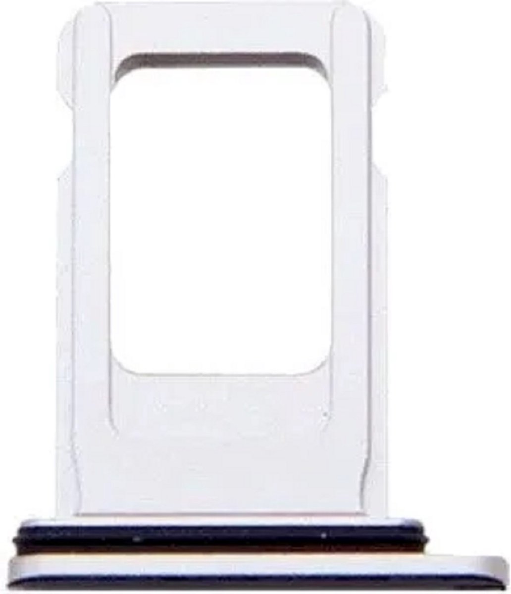 iPhone 12 pro(max) simkaart houder Zilver Dubbel