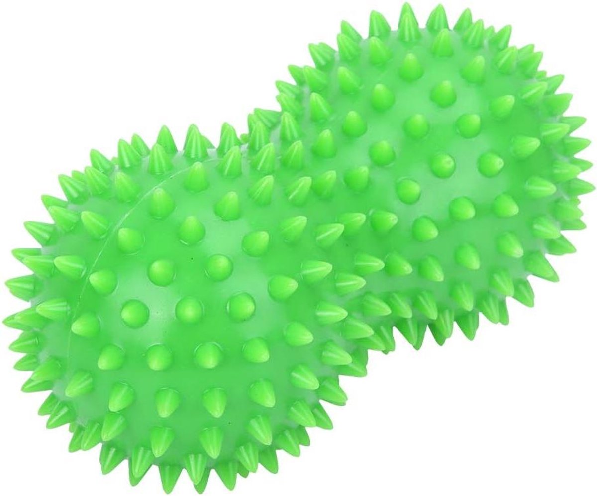 Massagebal - Spiky bal - Spierontspanning - Diepe weefselmassage - 15 cm - Groen