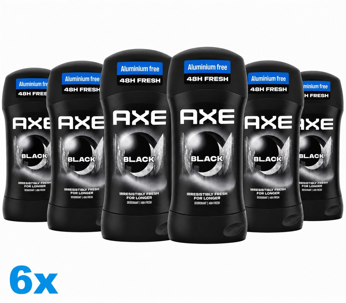 Axe - Deodorant Man - Stick - Black - 48h lang - 6 x 50 ml - Voordeelverpakking