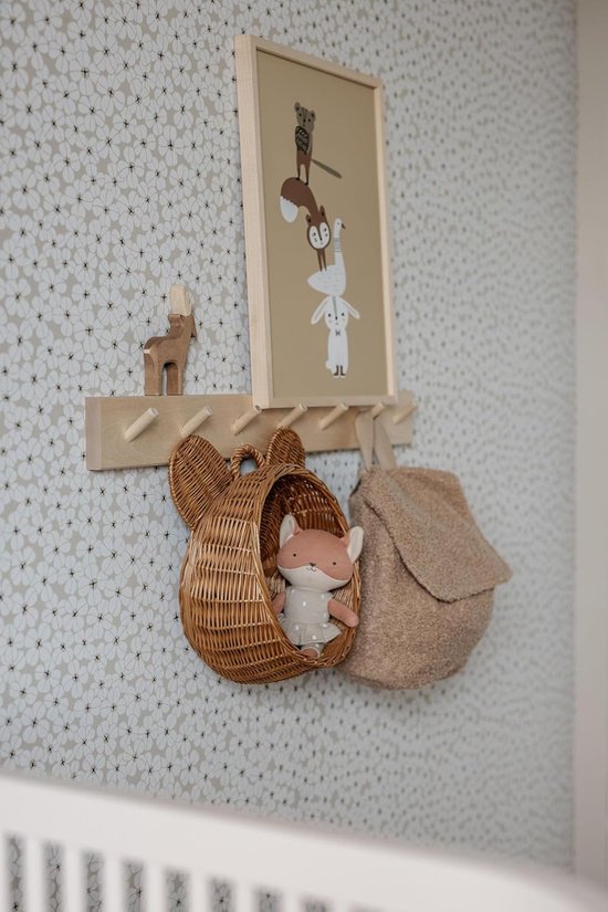 Gebreid katoenen speelgoed - Zacht knuffelbeest - Kamerdecoratie baby - Milieuvriendelijk materiaal - 22 cm - Beige — afbeelding 3