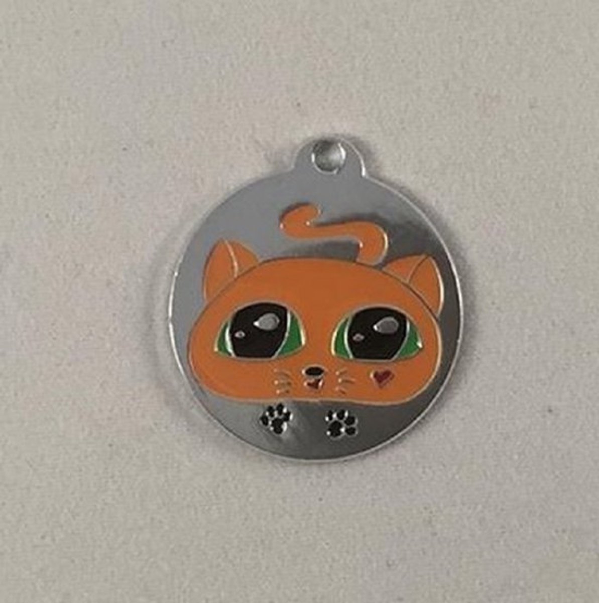 Kattenpenning Gotag kitty one size oranje
