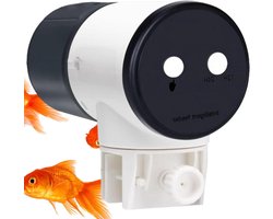Automatische Visvoeder - Aquarium Voeder - Vissen Voeren - Stil en Precisie - 200ml Capaciteit - Zwart