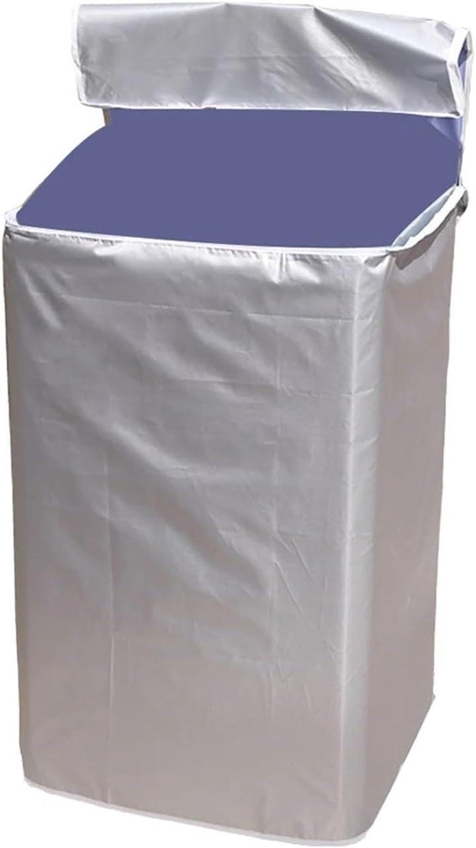 Wasmachinehoes Drogerhoes Apparaat Beschermen Waterdichte Stof 60 x 62 x 95 cm Zilverkleurig