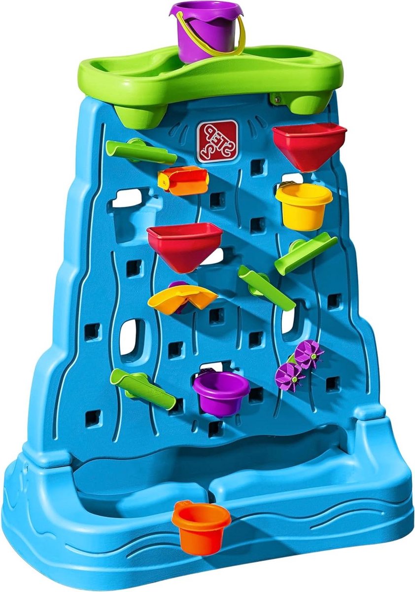 Waterwand Doolhof - Waterspeelgoed Tuin - Buiten Spelen - Dubbelzijdig Ontwerp - 41x71x84 cm - Blauw