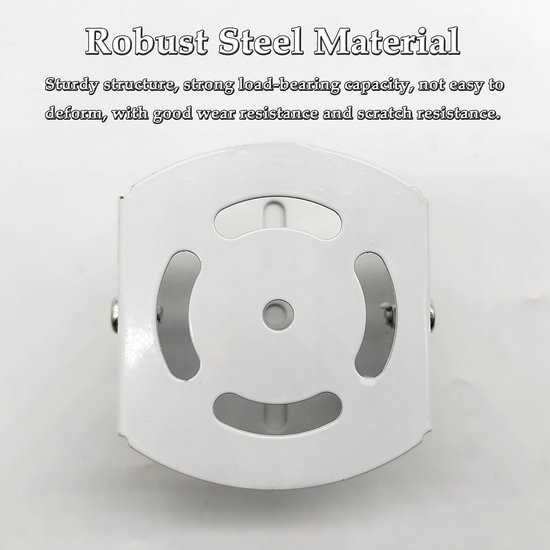 Adjustable Metal Wall Mount for Security Camera and CCTV Cameras, Compatible with Wyze Ring Ezviz Tapo Cameras (White) van Wasserstein — afbeelding 3
