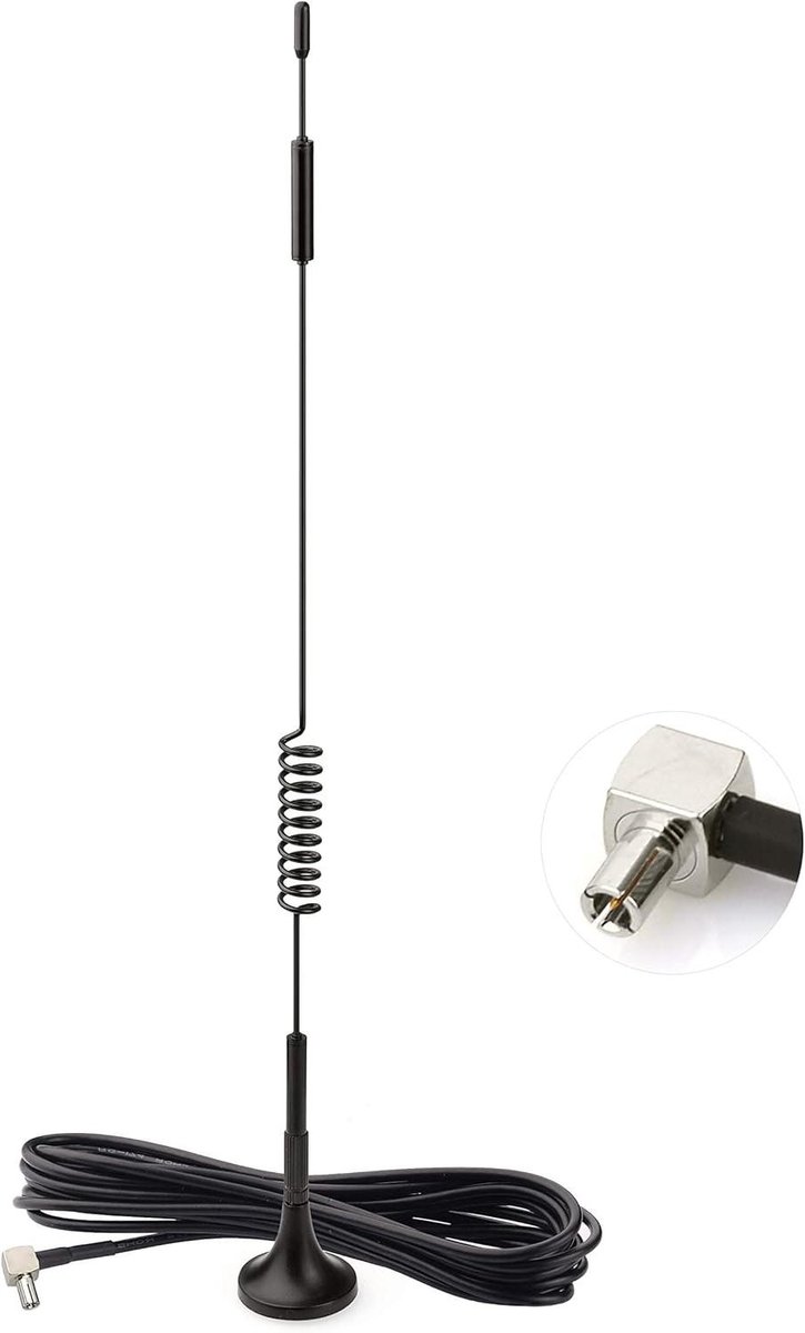 4G LTE Antenne - Signaal Versterker - Betere Verbinding - Magnetische Basis - 3 Meter Kabel - Zwart