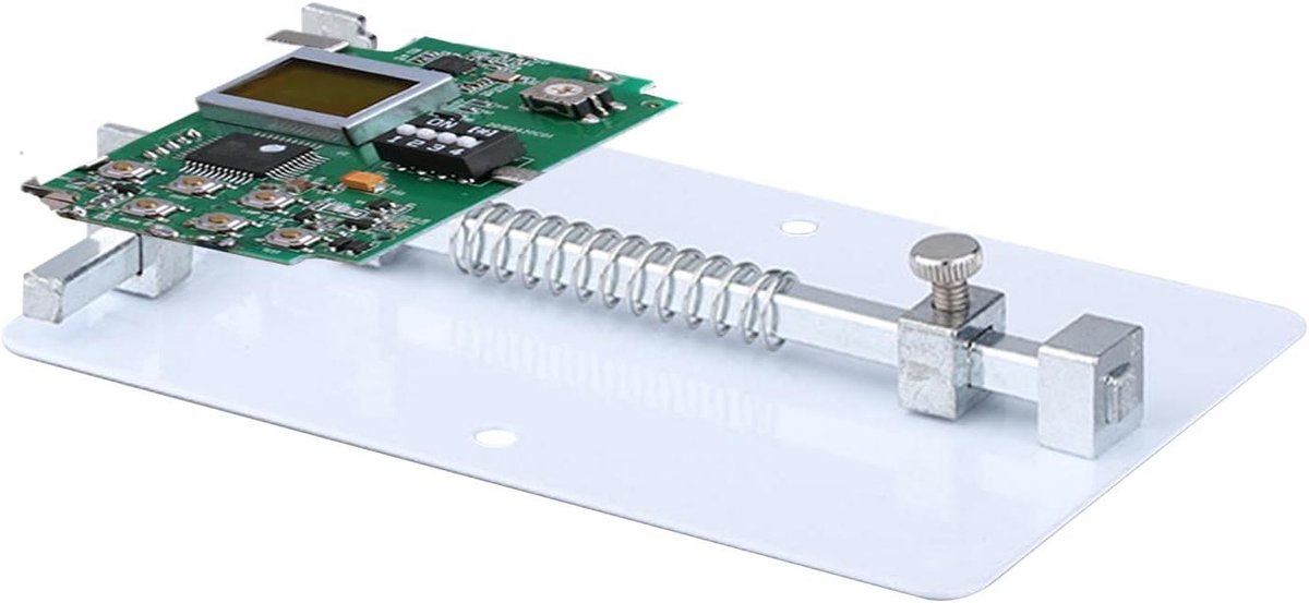 PCB Houder - Printplaat Steun - Precisie Reparatie - Verstelbare Hoek - 13 x 9 x 3 cm - Zwart