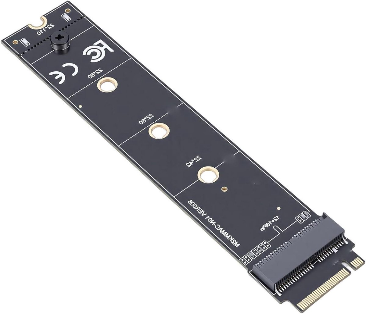 SSD Adapterkaart - Converter M.2 - Opslag Uitbreiden - PCIe 4.0 Snelheid - 12+16 Pins - Groen