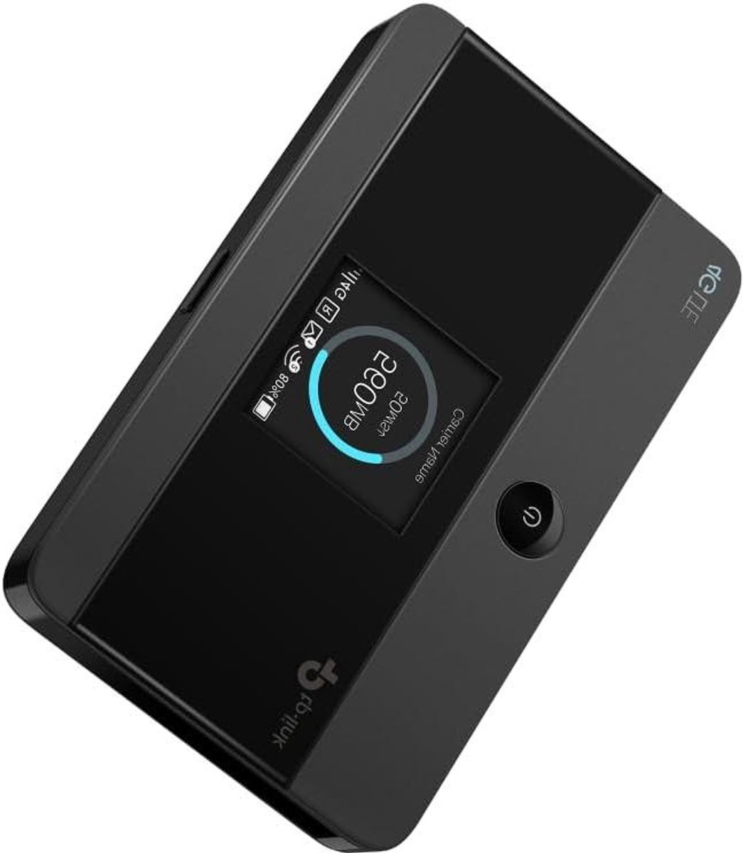 Mobiele Router - 4G LTE Hotspot - Internet Onderweg - Tot 10 Apparaten - 10 Uur Batterij - Zwart