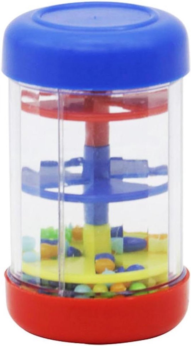 Mini Regenmaker - Regenstick Speelgoed - Muziek Ontwikkeling - Rustgevend Geluid - 9 x 5 cm - Kleurrijk