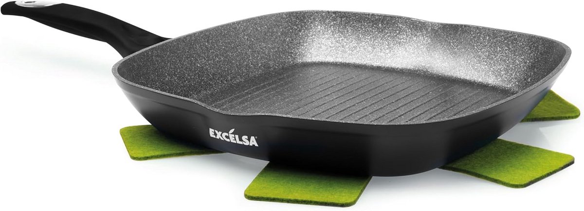 Stevige Grillplaat van Gesmeed Aluminium - Geschikt voor Inductie