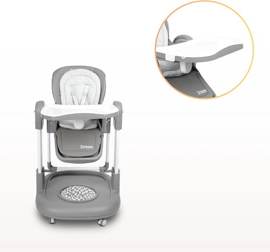 Multifunctionele Kinderstoel 3-in-1: Eetstoel, Loopstoel en Schommel voor Baby's en Peuters — afbeelding 3