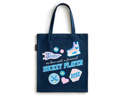 In Love with a Fictional Hockey Player Tote Bag