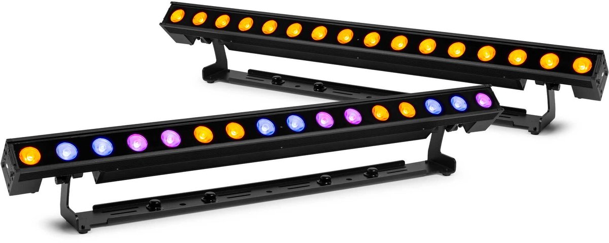 BeamZ Pro set van 2 DOTBAR BAT1 barren - IP65 LED bar met pixelcontrol en slim koppelsysteem - RGBW