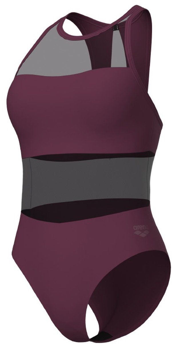 Arena dames vent mesh panels badpak paars