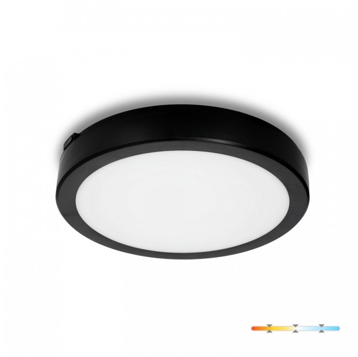 LED plafondlamp NAIROS G2 18W 3CCT IP65 Zwart Kobi Premium | Geen fitting | Warm Wit-Koel