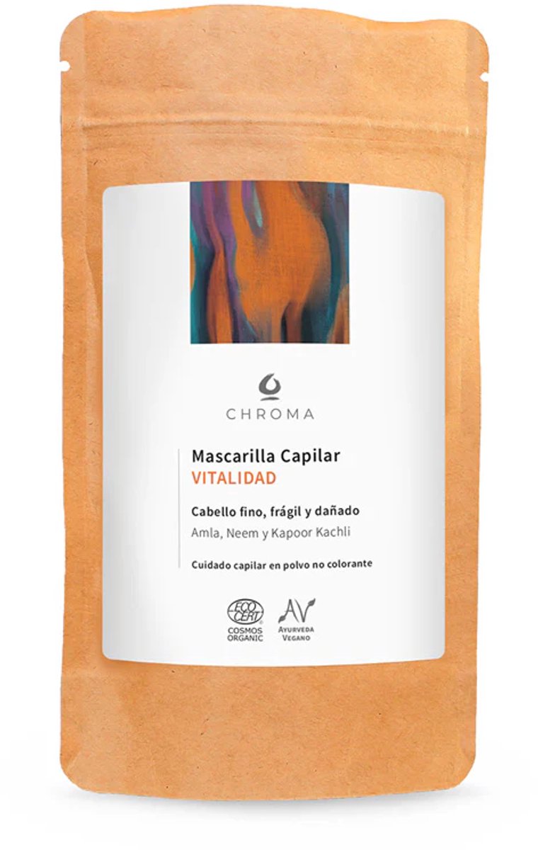Biologische revitaliserende haar Ayurvedische poeder masker - Brahmi - Tulsi - Fenegriek - Kapoor Kachli 100gr