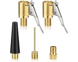 Multifunctioneel Ventiel Adapter Set - Compatibel met Bosch EasyPump - Geschikt voor Autobanden, Fietsen & Ballen - Zwart - 1 Set