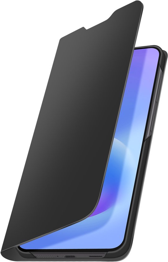 Samsung Wallet Cover Galaxy A57 5G Zwart Vegan Leather Flip Case Slank Magnetisch
