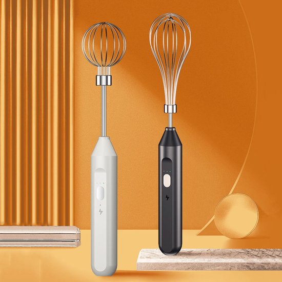 Elektrische handmixer met drie snelheidsstanden, oplaadbare draadloze handmixer, draagbare minimixer, geschikt om mee te koken. van Merkloos — afbeelding 4