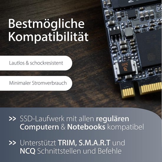 Interne M.2 2280 SSD 256 GB SATA voor computer en notebook — afbeelding 2